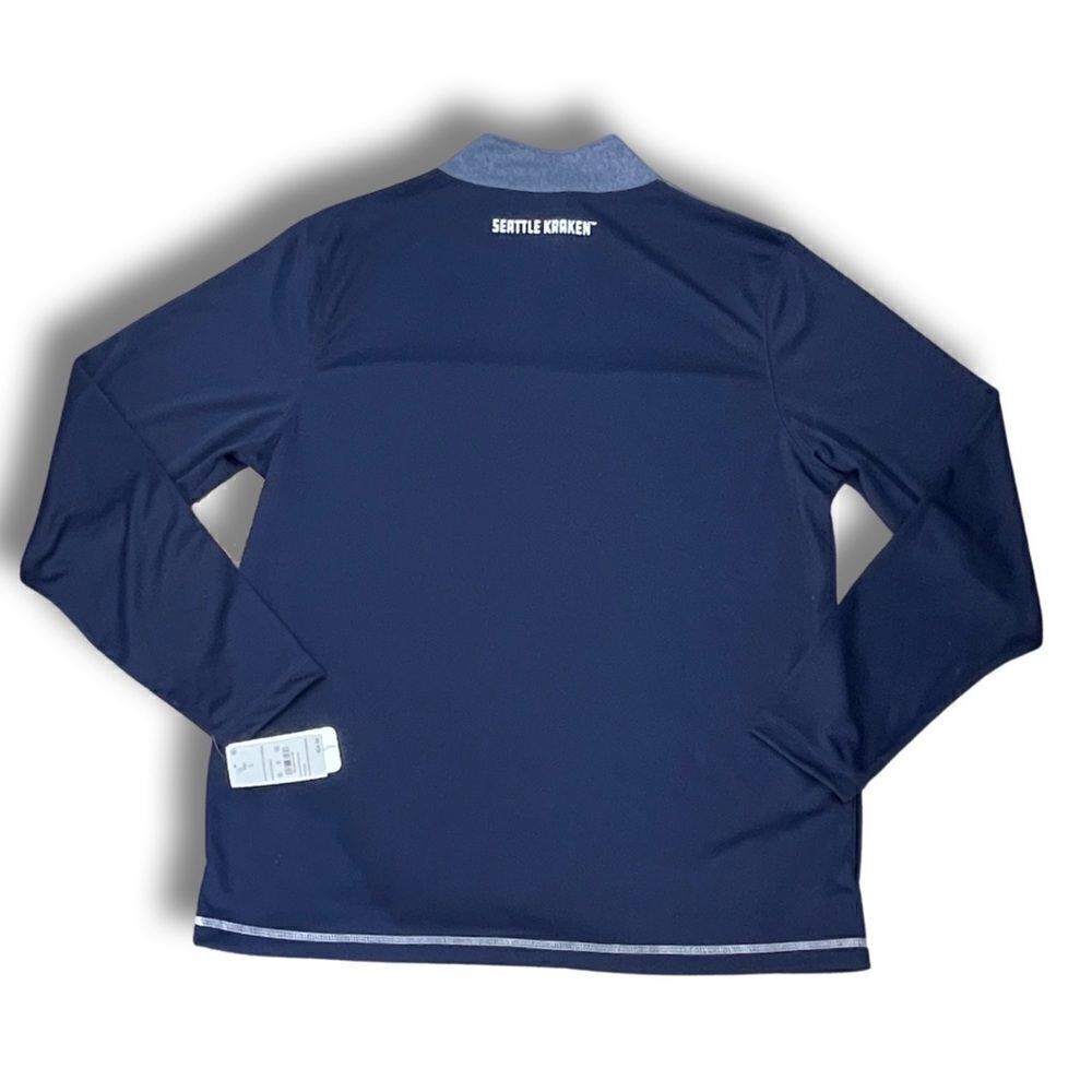Seattle Kraken NHL Branded Iconic Defender Men’s 1/4 Zip - Picture 4 of 10